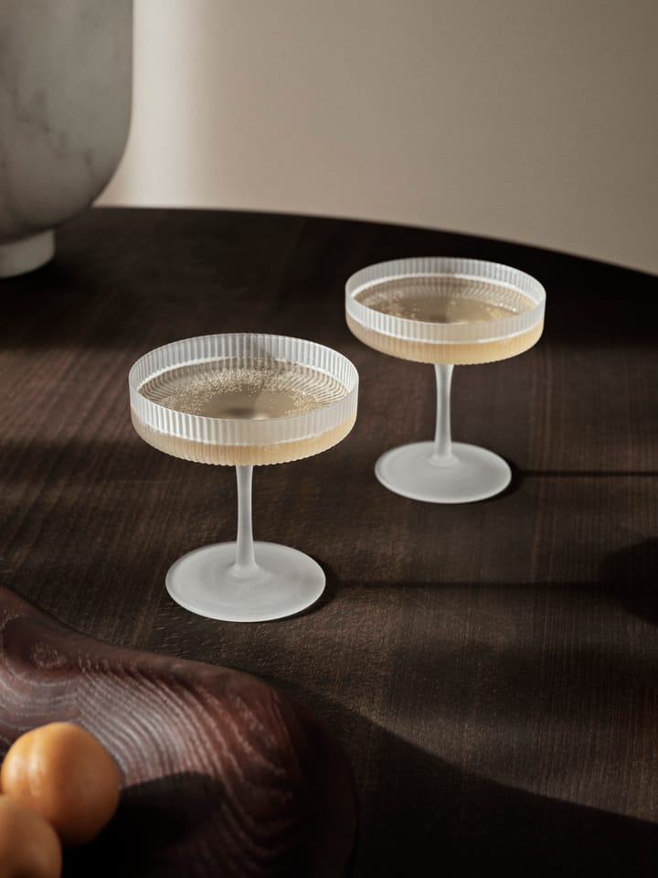 Ripple ποτήρι σαμπάνιας συσκευασία 2 τεμαχίων, Frosted Ferm Living