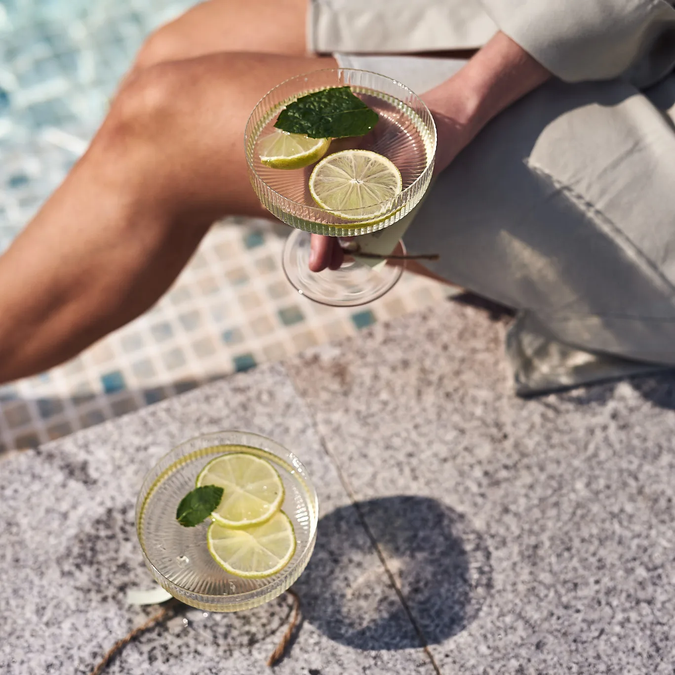 Ripple ποτήρι σαμπάνιας συσκευασία 2 τεμαχίων, διαφανές Ferm Living