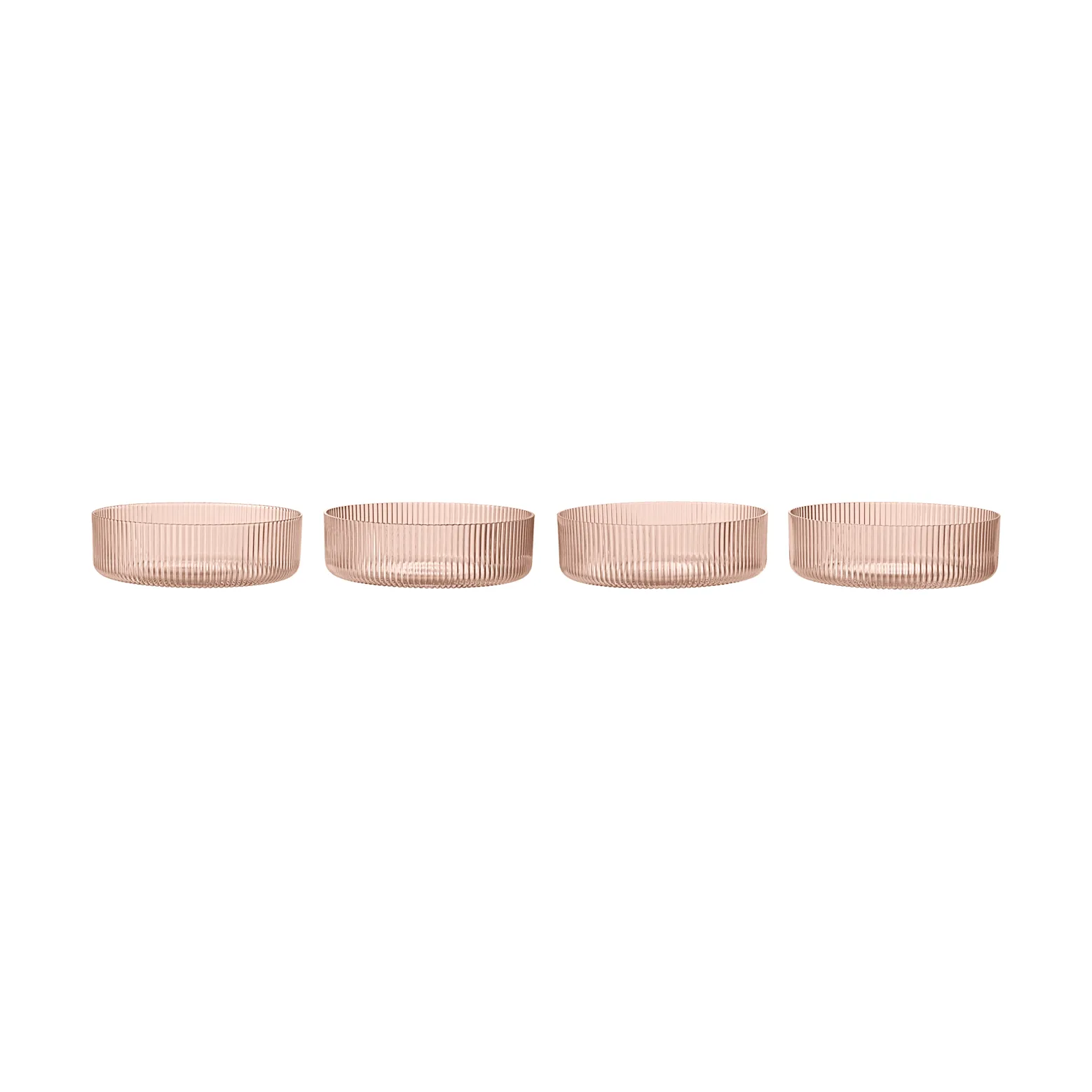 Ripple μπολ πρωινού 4 τεμάχια, Blush Ferm Living