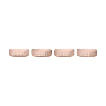 Ripple μπολ πρωινού 4 τεμάχια - Blush - Ferm Living