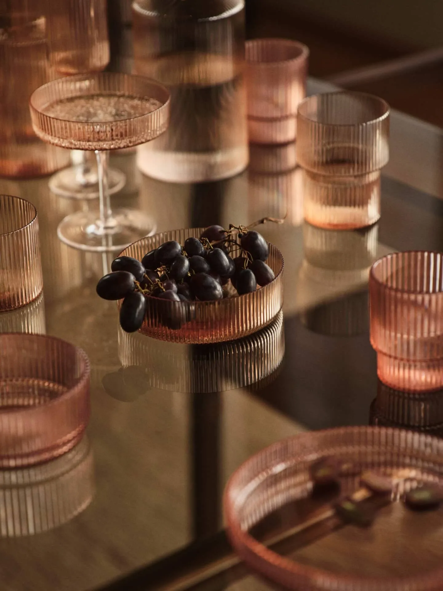 Ripple μπολ πρωινού 4 τεμάχια, Blush Ferm Living