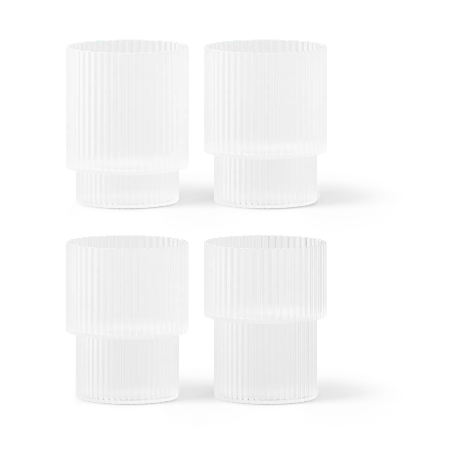 Ripple ποτήρι συσκευασία 4 τεμαχίων, Frosted Ferm Living