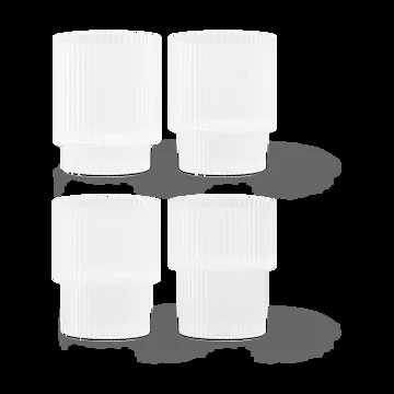 Ripple ποτήρι συσκευασία 4 τεμαχίων - Frosted - Ferm Living