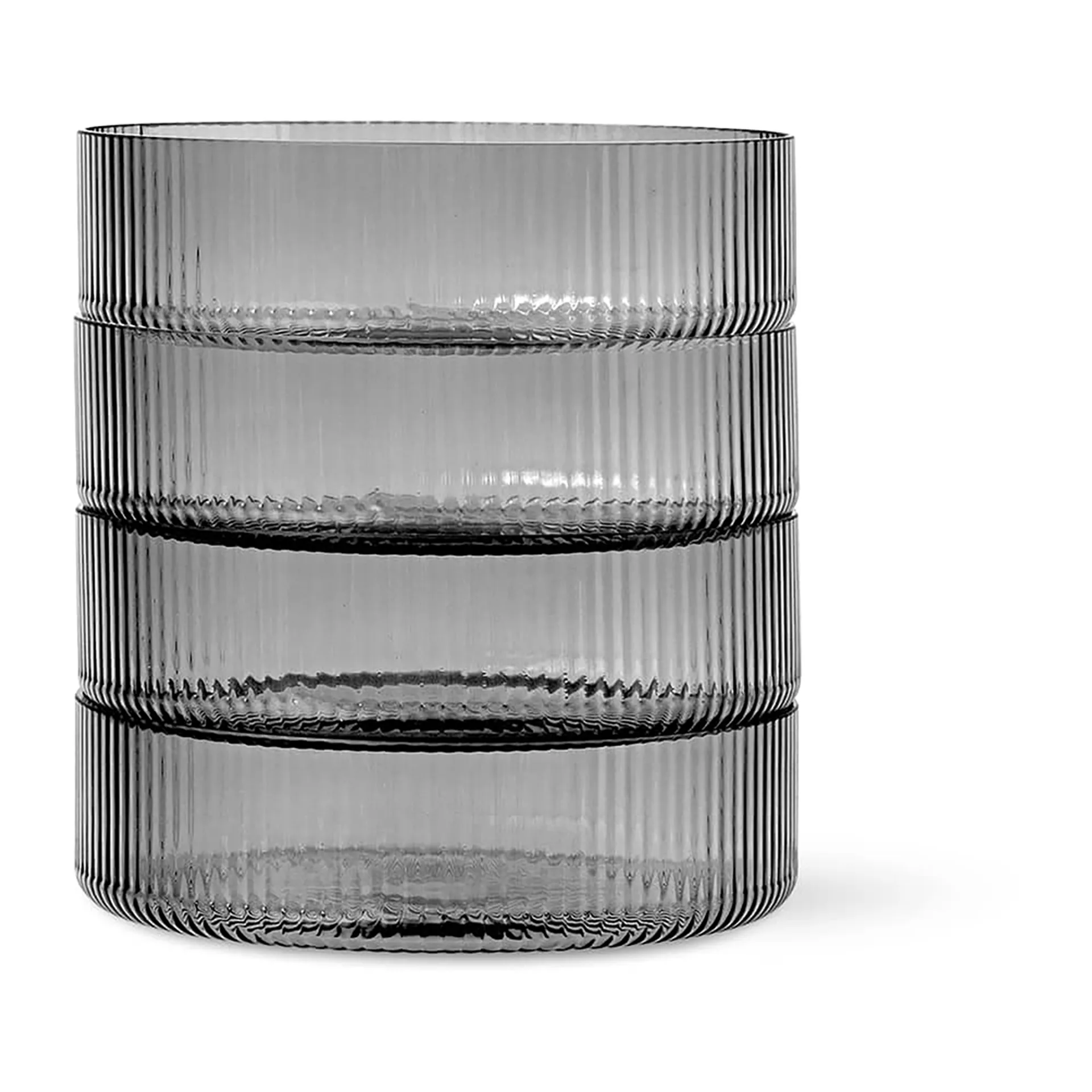 Μπολ πρωινού, Ripple, συσκευασία 4 τεμαχίων, φιμέ γκρι Ferm Living