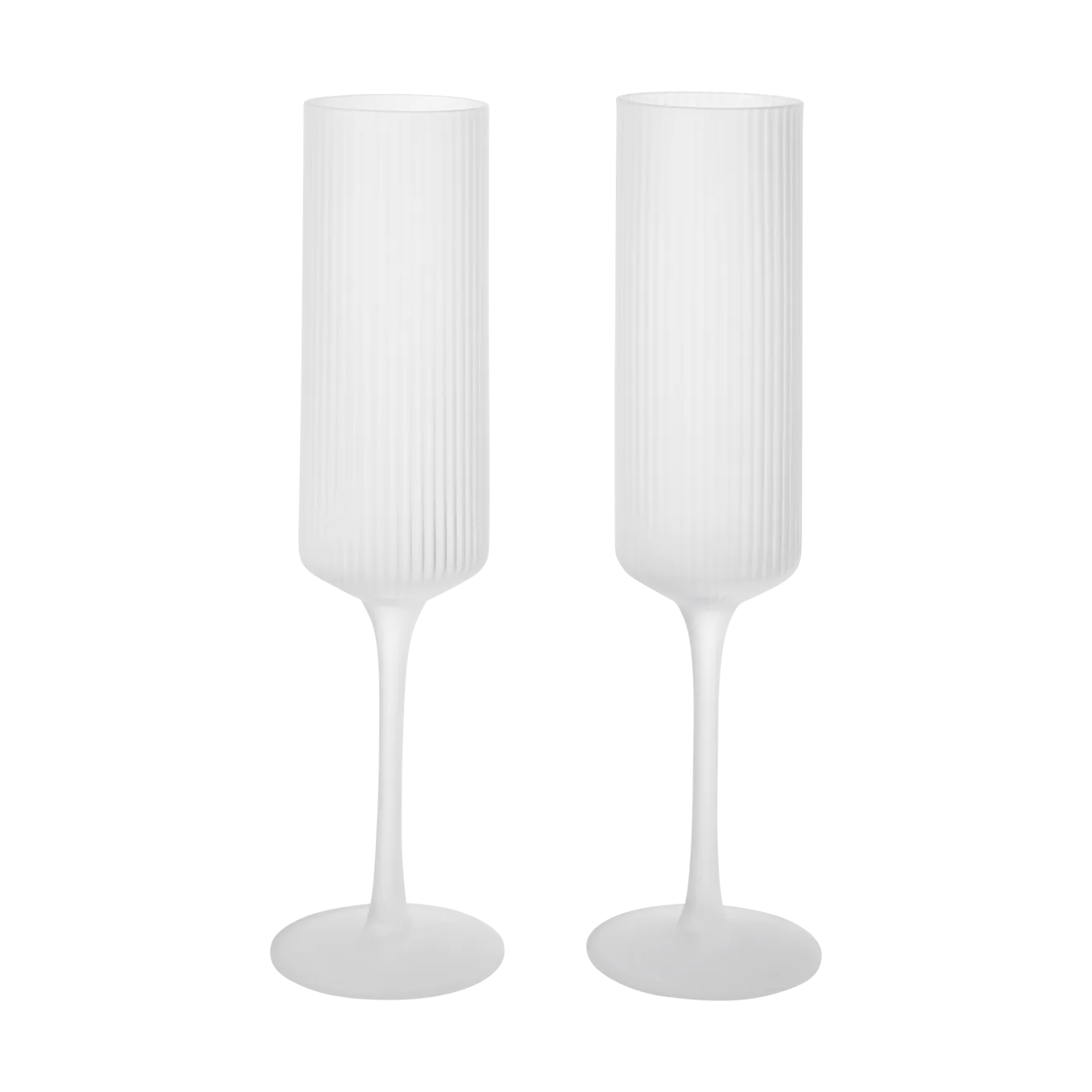 Ripple Champagne flutes ποτήρια σαμπάνιας 15 cl 2 τεμάχια, Frosted Ferm Living