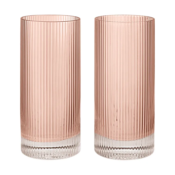 Ripple Highball ποτήρια 48 cl 2 τεμάχια - Blush - Ferm Living