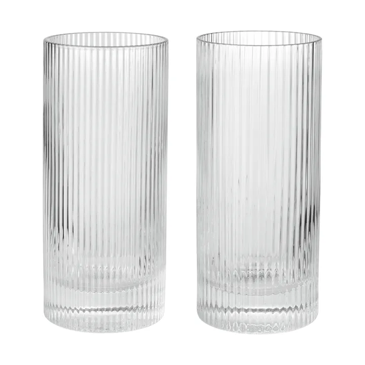 Ripple Highball ποτήρια 48 cl 2 τεμάχια - Clear - Ferm Living