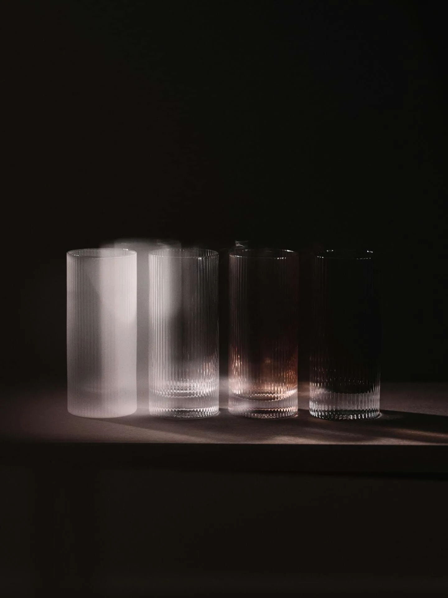 Ripple Highball ποτήρια 48 cl 2 τεμάχια, Clear Ferm Living
