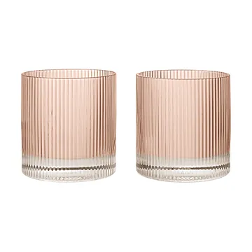 Ripple tumbler ποτήρια 25 cl 2 τεμάχια - Blush - Ferm Living