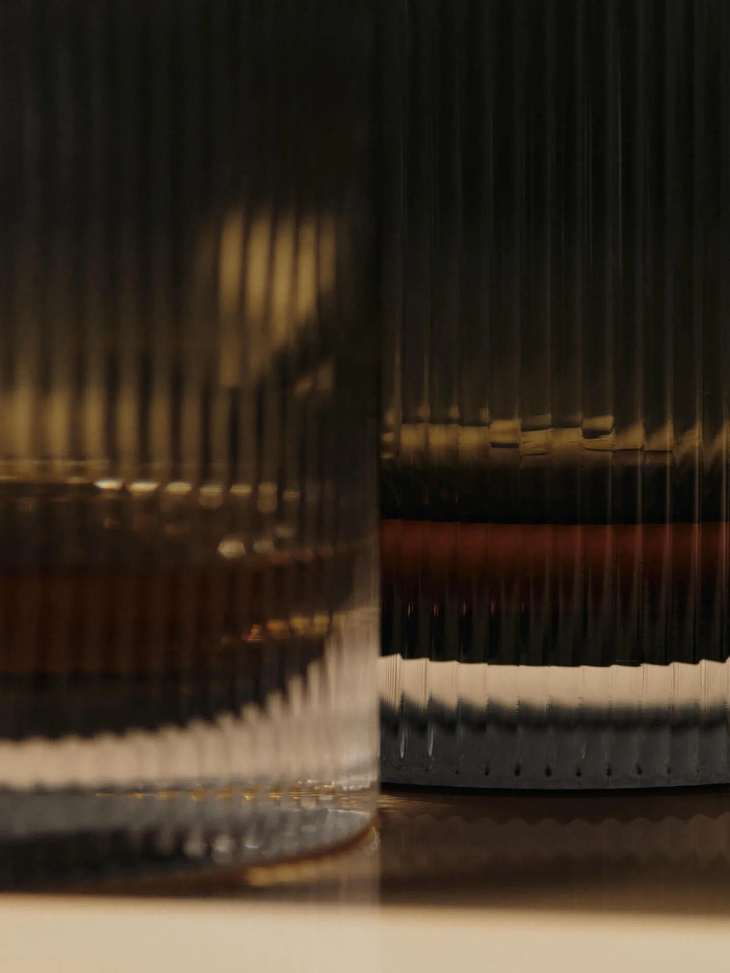 Ripple tumbler ποτήρι 25 cl σετ 2 τεμαχίων, Smoked Grey Ferm Living