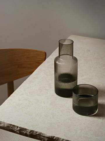 Ripple σετ μικρής καράφας - φιμέ γκρι - Ferm Living