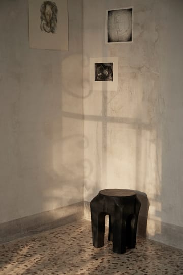 Root σκαμπό Ø30x40 εκ - Black stained - Ferm Living