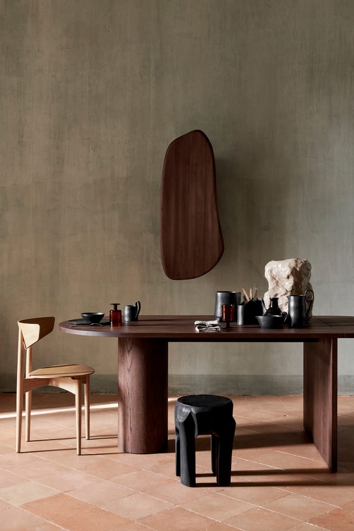 Root σκαμπό Ø30x40 εκ, Black stained Ferm Living