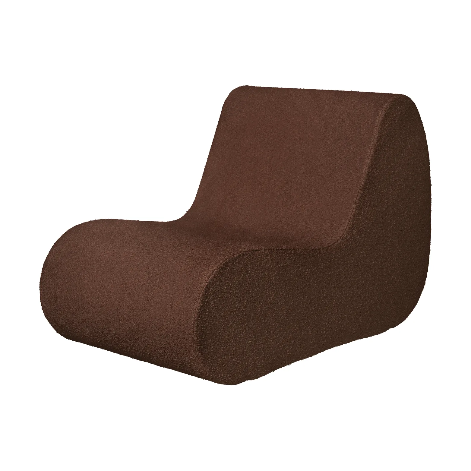 Rouli center module pure bouclé σπονδυλωτός καναπές, Chestnut brown Ferm Living