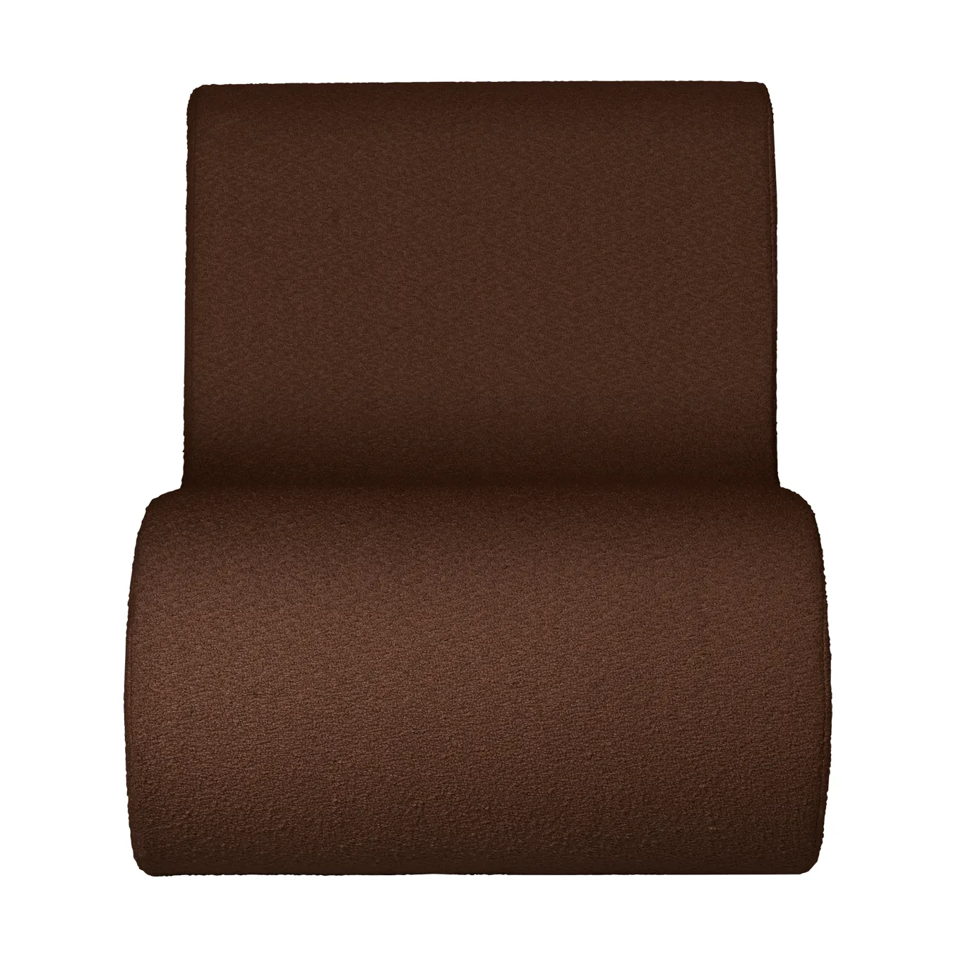 Rouli center module pure bouclé σπονδυλωτός καναπές, Chestnut brown Ferm Living