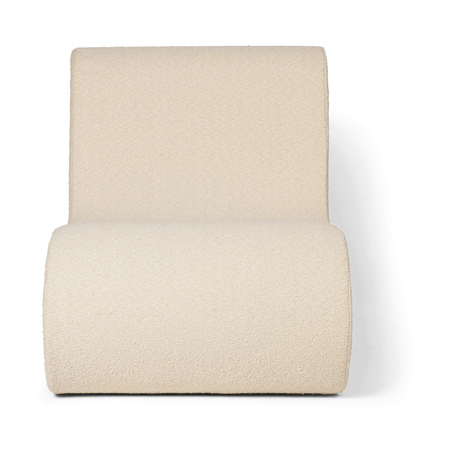 Rouli center module pure bouclé σπονδυλωτός καναπές, Off-white Ferm Living