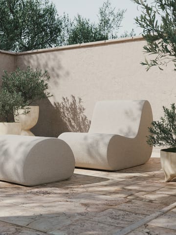 Rouli center module pure bouclé σπονδυλωτός καναπές - Off-white - ferm LIVING