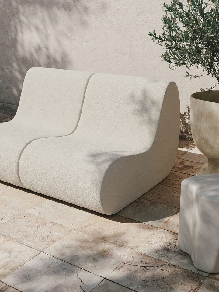 Rouli center module pure bouclé σπονδυλωτός καναπές, Off-white Ferm Living