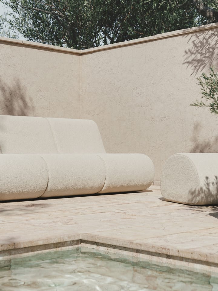 Rouli center module pure bouclé σπονδυλωτός καναπές, Off-white Ferm Living
