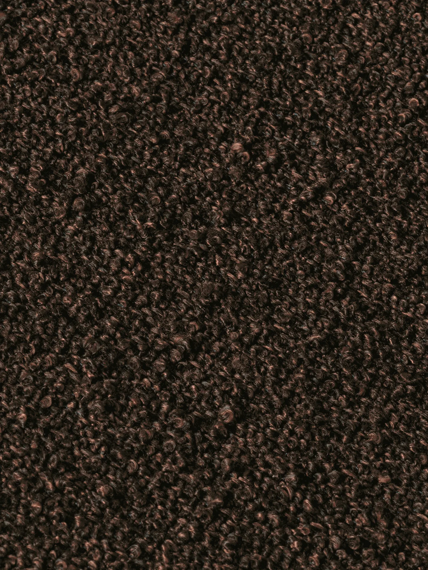 Μαξιλάρι καθίσματος Rouli pouf pure bouclé, Chestnut brown Ferm Living