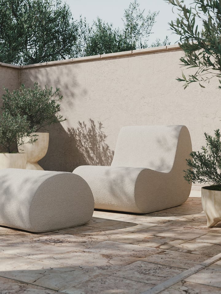 Μαξιλάρι καθίσματος Rouli pouf pure bouclé, Off-white Ferm Living