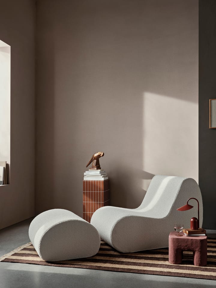 Μαξιλάρι καθίσματος Rouli pouf pure bouclé, Off-white Ferm Living