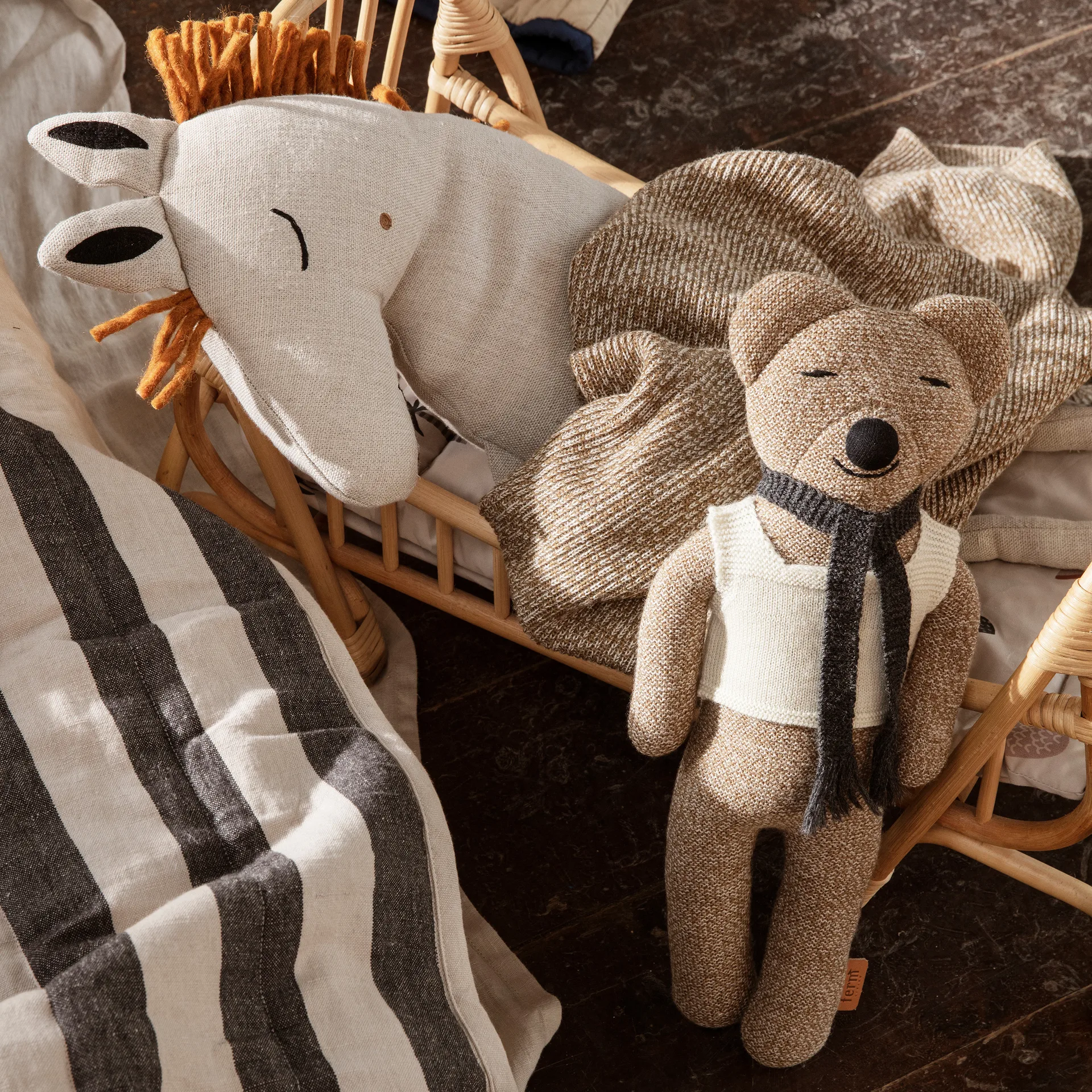 Roy Teddy κουκλάκι, Καφέ φύκια μελανζέ Ferm Living