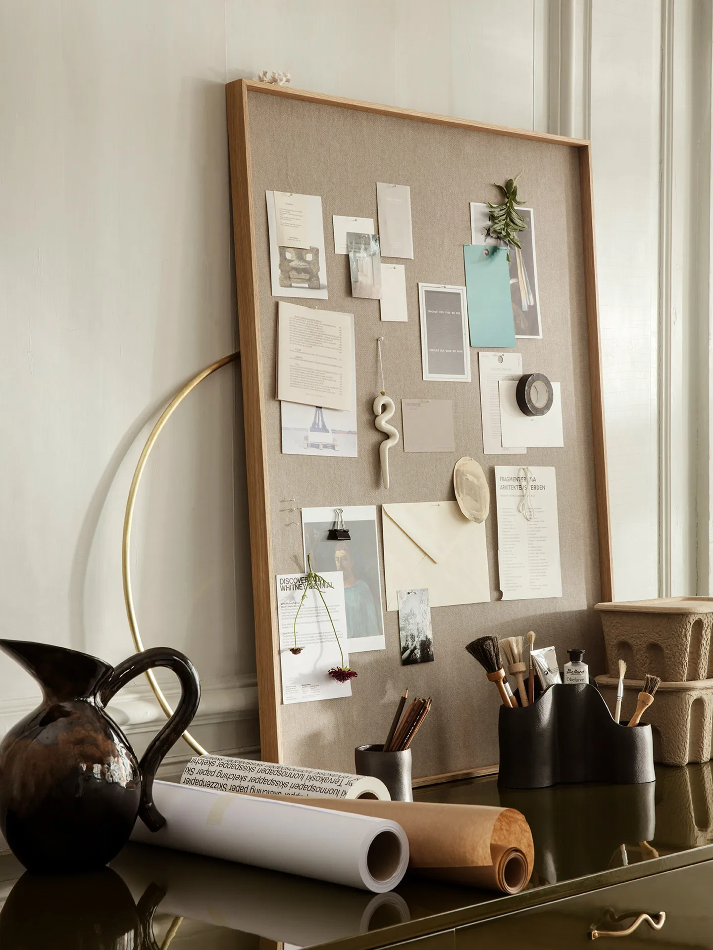 Scenery πίνακας ανακοινώσεων 75x100 cm, Φυσική δρυς Ferm Living