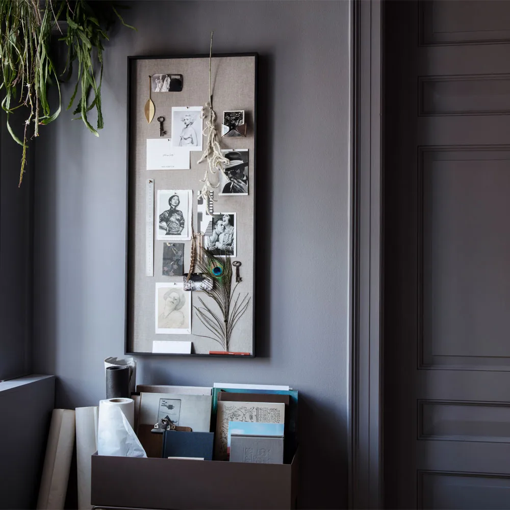 Πίνακας ανακοινώσεων Scenery, Μαύρο, μεγάλο Ferm Living