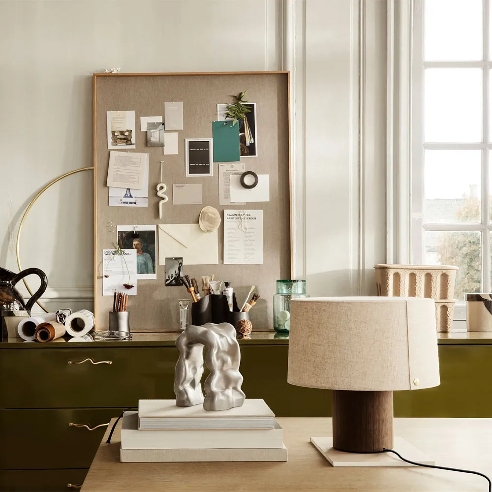 Πίνακας ανακοινώσεων Scenery, Μαύρο, μεγάλο Ferm Living