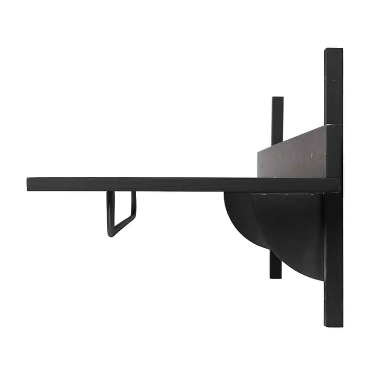 Sector ράφι με ράγα 37x87 cm, Μαύρο δεσποτάκι-μαύρος ορείχαλκος Ferm Living