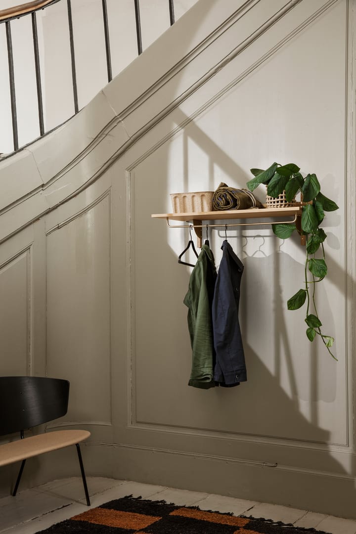 Sector ράφι με ράγα 37x87 cm, Βρώμη-μαύρος ορείχαλκος Ferm Living