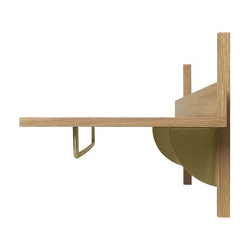Sector ράφι με ράγα 37x87 cm - Δρυς-ορείχαλκος - Ferm Living