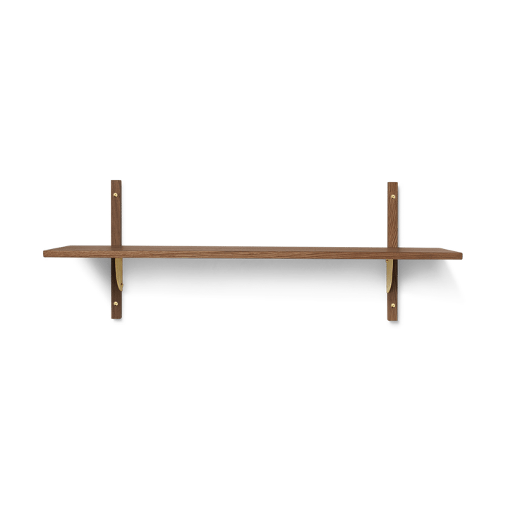 Sector ράφιL/S - Smoked Oak, brass - Ferm Living