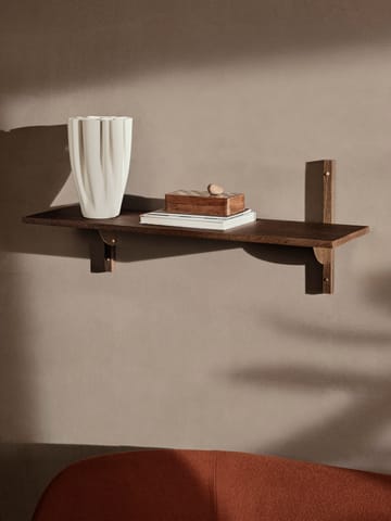 Sector ράφιL/S - Smoked Oak, brass - Ferm Living