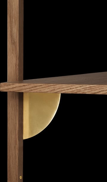 Sector ράφιS/S - Smoked Oak, brass - Ferm Living