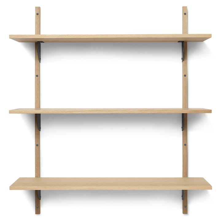 Sector ράφι triple wide - Δρυς-μαύρο - Ferm Living