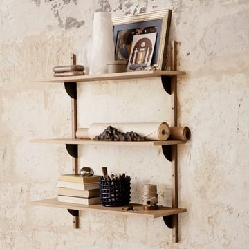 Sector ράφι triple wide - Δρυς-μαύρο - Ferm Living