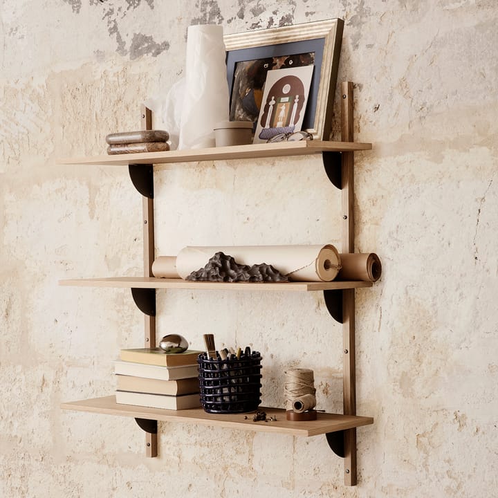 Sector ράφι triple wide, Δρυς-μαύρο Ferm Living