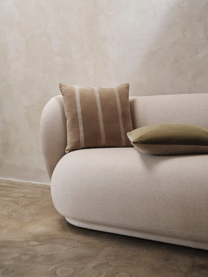 Senti Stripe μαξιλάρι 50x50 cm, Dark sand-linen Ferm Living