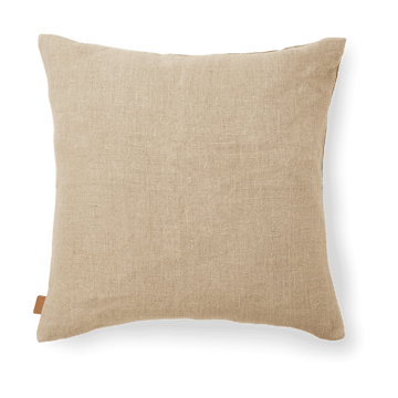 Senti Stripe μαξιλαροθήκη 50x50 cm - Linen-carob brown - Ferm Living