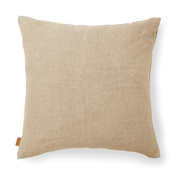 Senti Stripe μαξιλαροθήκη 50x50 cm, Linen-carob brown Ferm Living