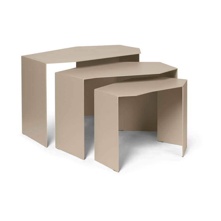 Τραπέζι Shard cluster συσκευασία 3 τεμαχίων - Cashmere - Ferm LIVING