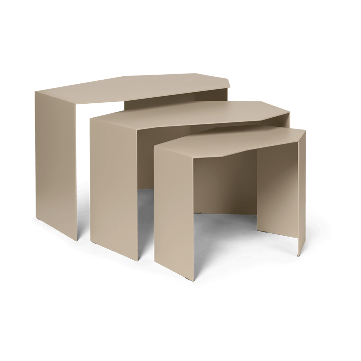 Τραπέζι Shard cluster συσκευασία 3 τεμαχίων - Cashmere - Ferm Living