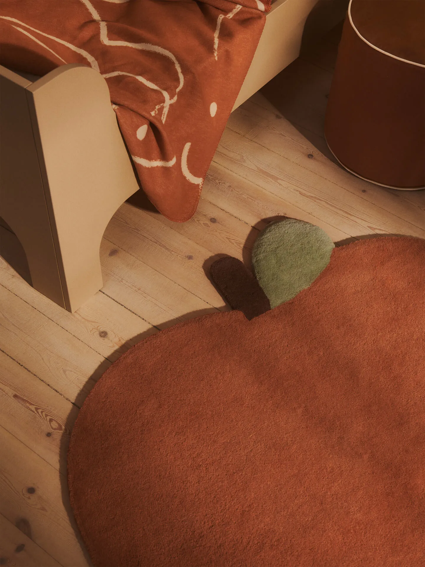 Skye ριχτάρι, Sienna-parchment, 80x120 εκ. Ferm Living