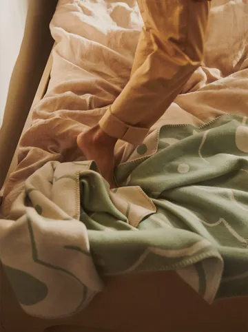 Skye ριχτάρι - Tea green-parchment, 80x120 εκ. - Ferm Living