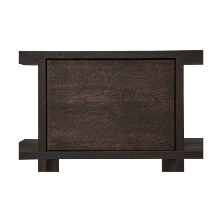 Slope παγκάκι με αποθηκευτικό χώρο 75x38x51 εκ., Dark Stained Ferm Living