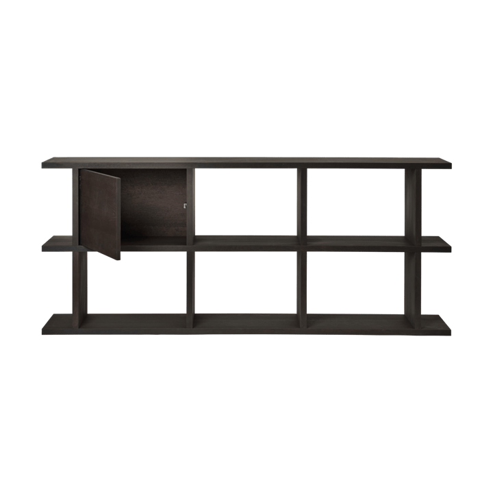 Slope παγκάκι με αποθηκευτικό χώρο 75x38x51 εκ., Dark Stained Ferm Living