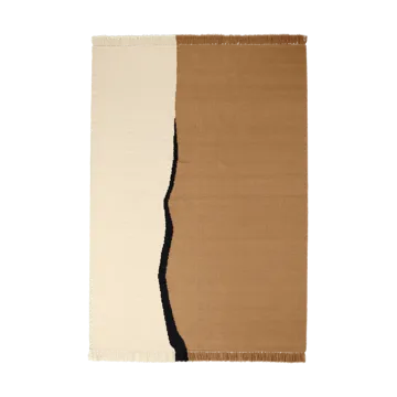 Soil Kelim χαλί - Dark sand-off white, 170x240 cm - Ferm Living