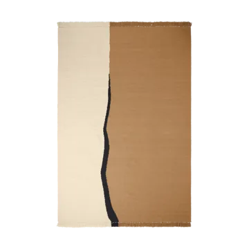 Soil Kelim χαλί - Dark sand-off white, 200x300 cm - Ferm Living